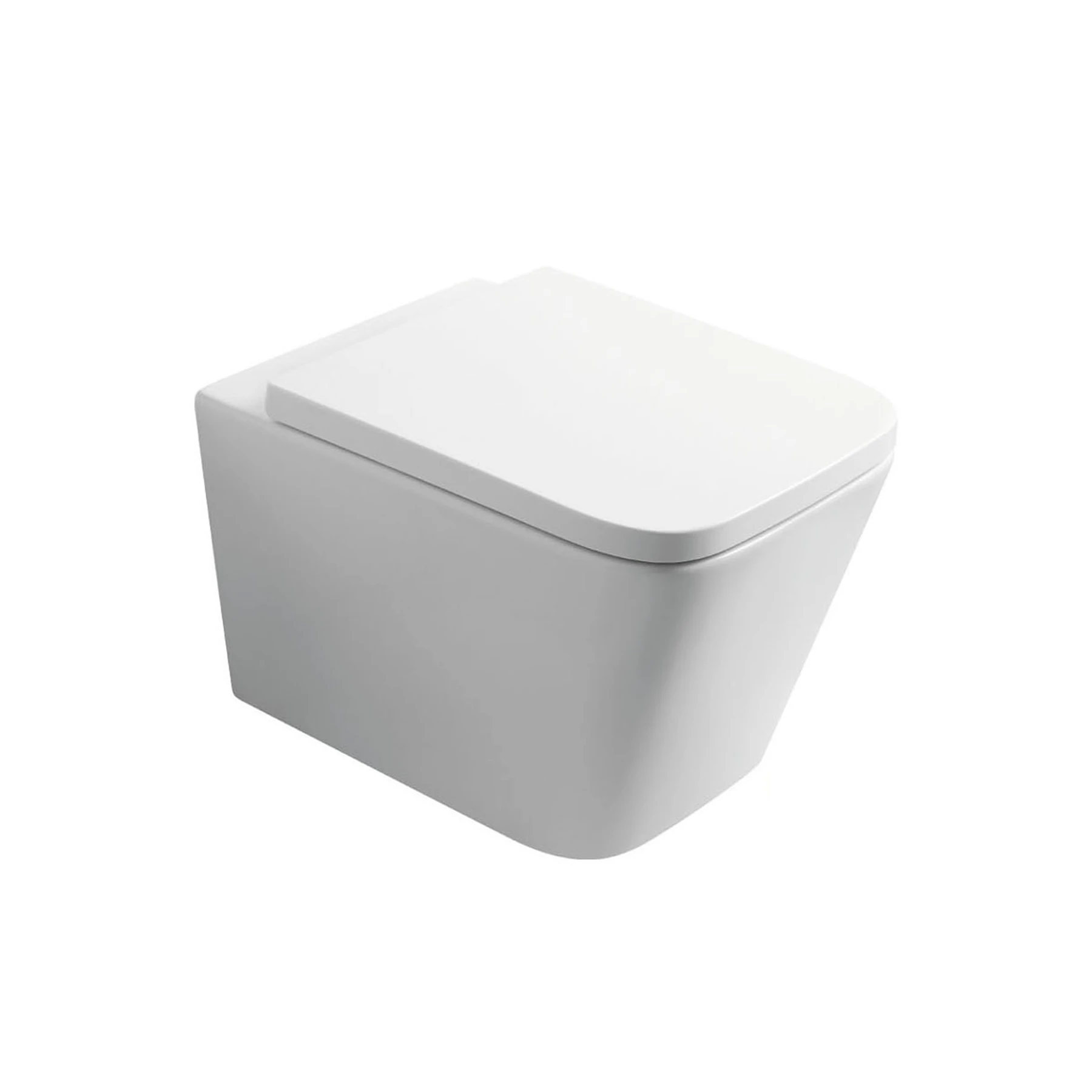 MIRA Szögletes Fali Porcelán WC + Ülőke – UH-849614